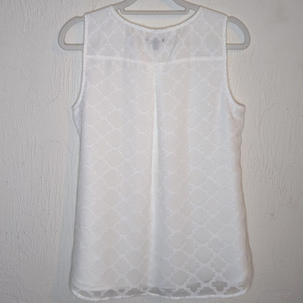 Talbots Sheer Tank Top Size Medium Petite - Picture 4 of 12